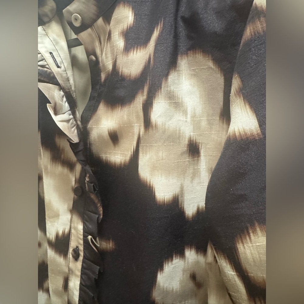 Tuckernuck Black and Cream Floral Long Sleeve Dress - Picture 11 of 13